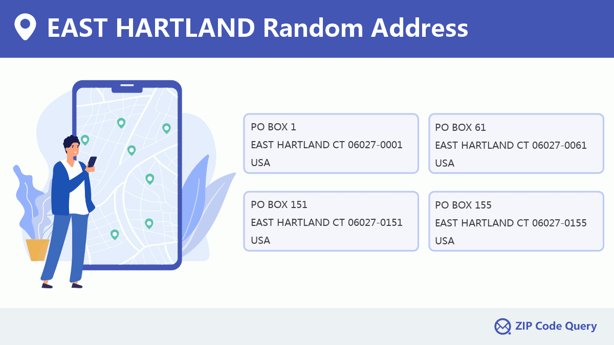 Random Addresses in EAST HARTLAND Connecticut United States ZIP Code